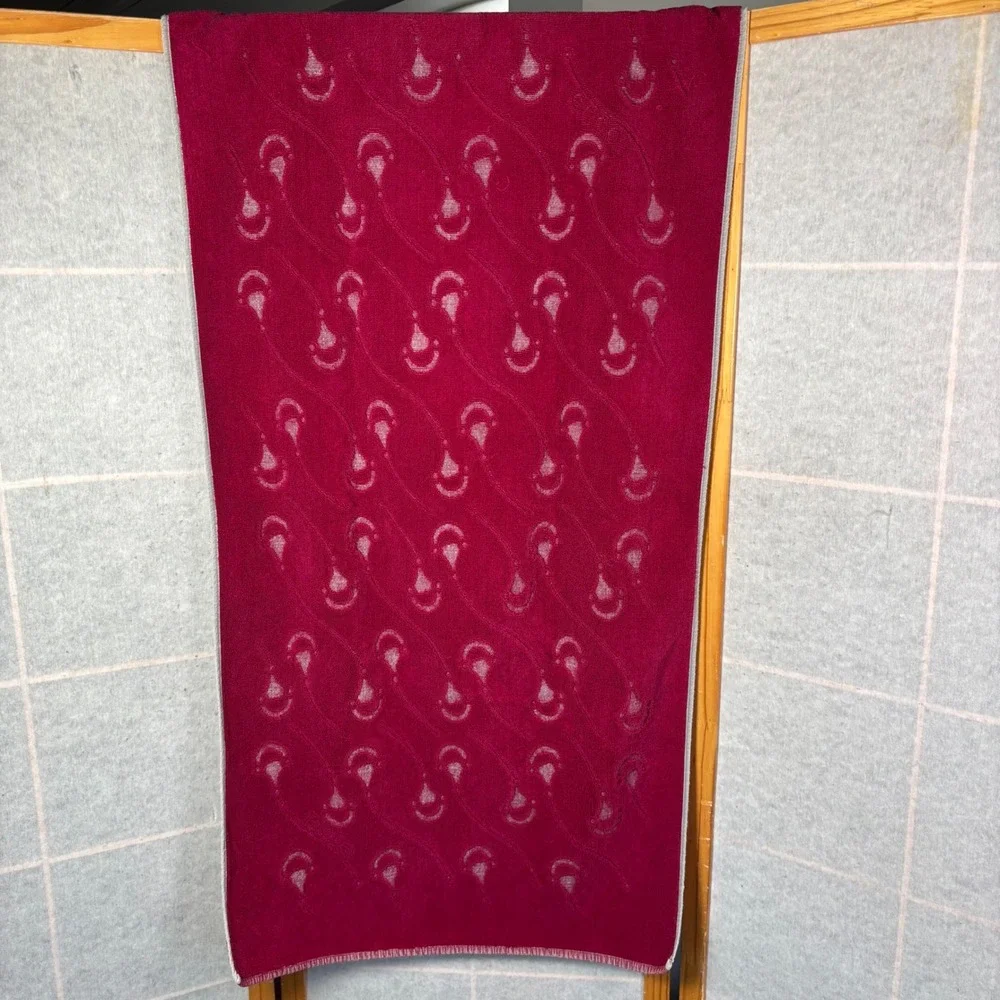 Vintage Gucci‎ Towel Set 5 Piece Burgundy Cotton Horsebit Stirrup Monogram Auth